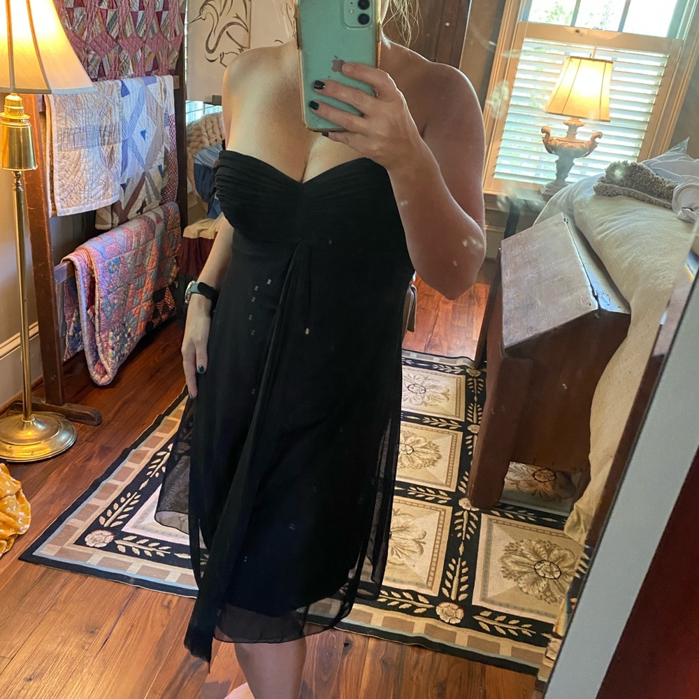 White House Black Market Sweetheart Strapless Mini Dress